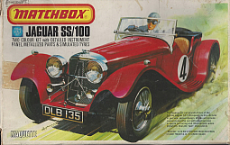 Slotcars66 Jaguar SS/100 1/32nd Scale Plastic Model Kit by Matchbox 